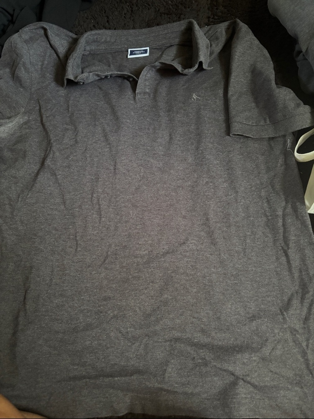 Charles Tyrwhitt Dark Heather Gray Polo Shirt